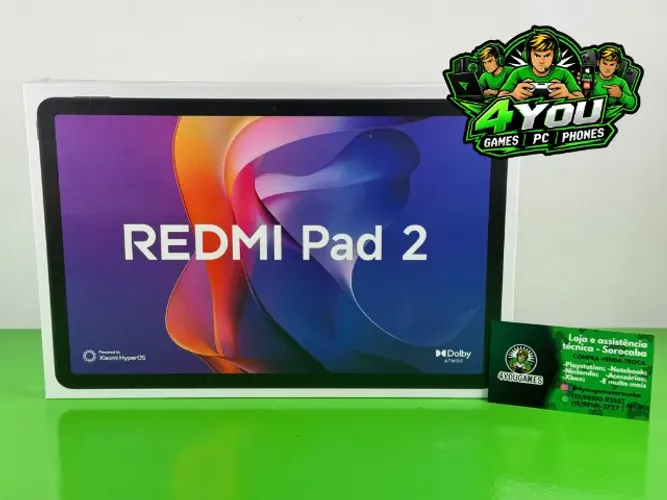 REDMI PAD 2 - 256GB / 8 RAM - NOVO, LACRADO E COM GARANTIA!
