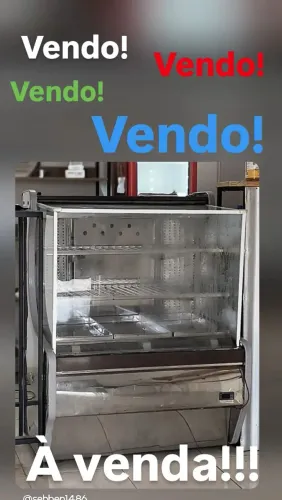 Balcão para tortas e frios somente frio. 