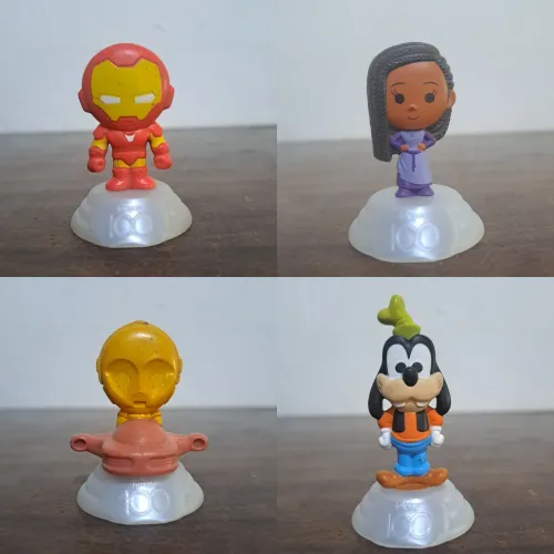 Miniaturas Disney 100 Anos - Lote com 4 Personagens