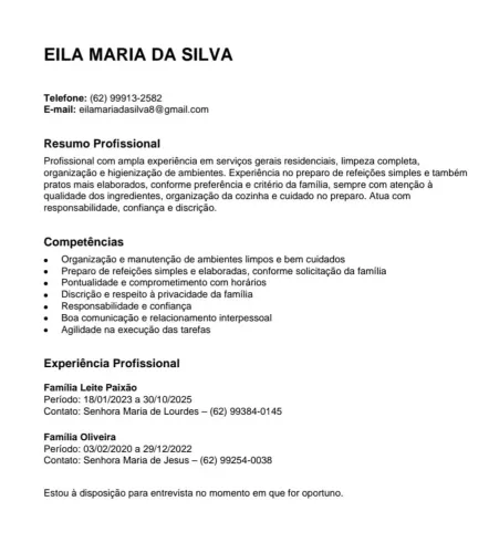 Serviço Domésticos de confiança