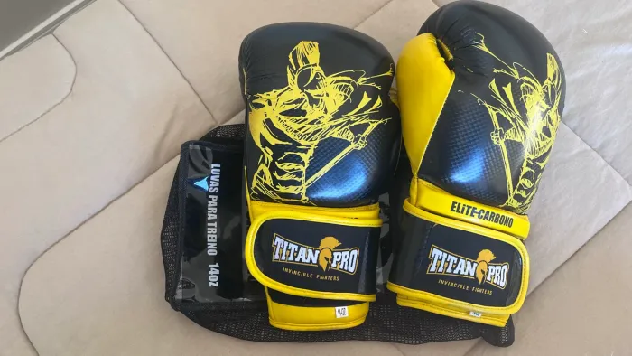 Luvas de boxe/ Muay Thai- Titan Pro Elite Carbono