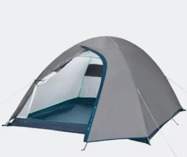 Barraca de Camping 2 Pessoas MH100 Quechua Cinza