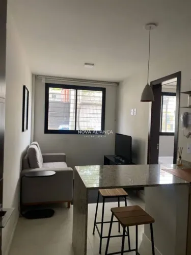 Apartamento com 1 quarto para alugar, 25 m² - Brisamar - Vila Velha/ES