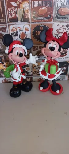 Mickey e Minnie Natalinos em Biscuit