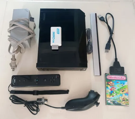 Nintendo Wii com 100 jogos+conversor HDMI 