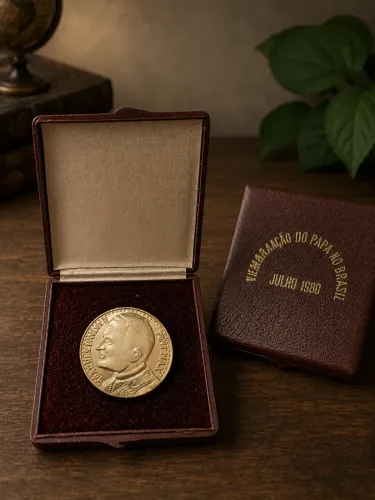 Moeda do Papa João Paulo II de 1980 | Quanto Vale Essa Medalha?