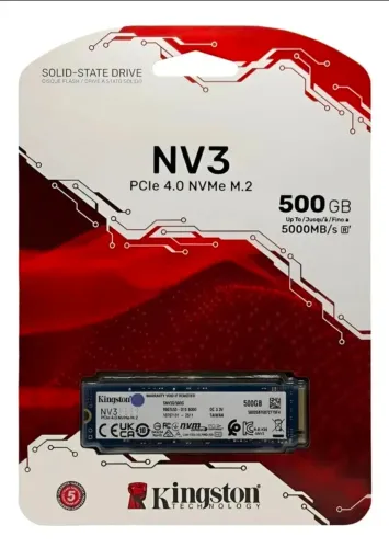 SSD 500GB Kingston Nv3 Nvme, Original, Novo com garantia - Nexo Store