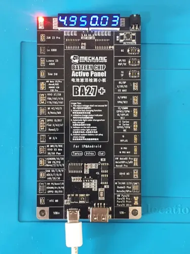 Placa Ativadora Bateria Mechanic BA27+ (BA27 Plus) iPhone 6 ao 16 e Android - Pouco Uso