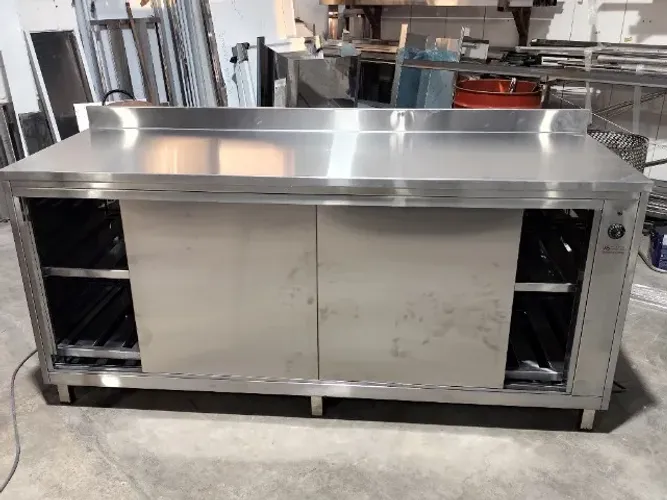 Bancada refrigerada inox profissional 2850mm para preparo SS 