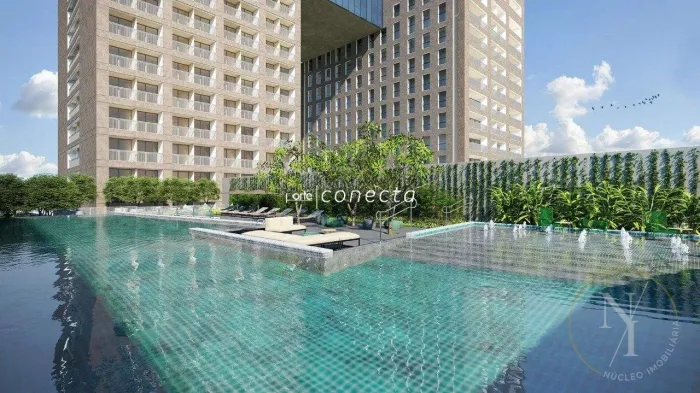 Studio 26m² com Ar e Piscina Almagah, Metrô Carrão, SP