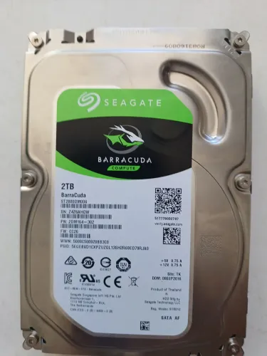 Hd seagate Barracuda 2tb cftv dvr CPU