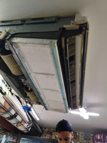 limpeza e higienização de ar condicionados split