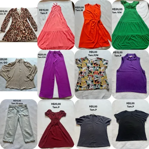 Lote roupa menina 12 a 15 anos