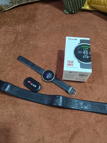 Kit Polar Ignite + Cinta para corrida e atividades com muito movimento