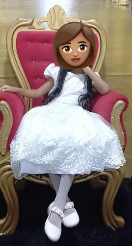 Vestido branco 8 anos