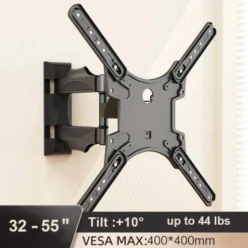 Suporte de parede articulado e inclinável para TVs de 32-55 polegadas