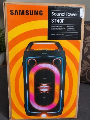 Caixa de Som Samsung Sound Tower MX-ST40F 160W - Nova, Lacrada, com Nota Fiscal