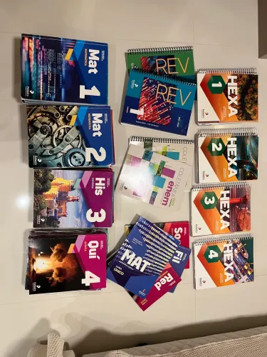 Livro didático POLIEDRO - coleção completa 3ª série ensino médio