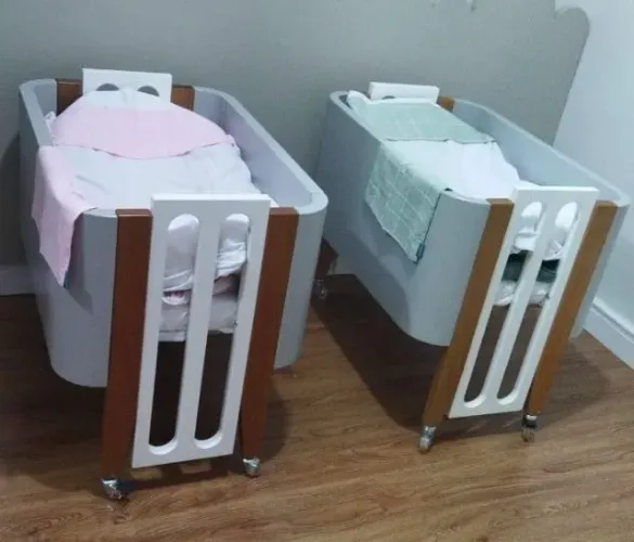 Berço 3 em 1 (mini berço, berço e cama) + colchão 