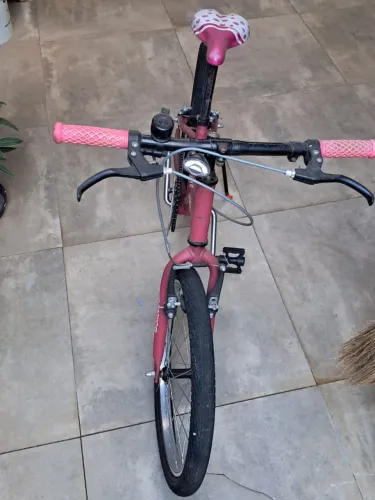 Bicicleta Houston Nina Aro 20 Freio V-Brake Rosa Fosco