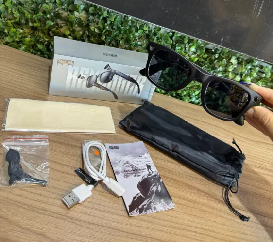 Óculos com inteligência IA e mini camera REVENGER