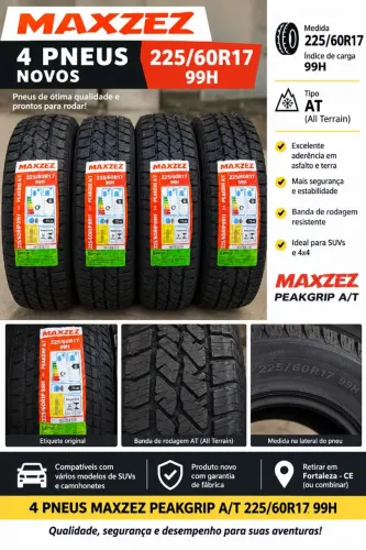 PNEU MAXZEZ PEAKGRIP A/T AT<br><br>225/60R17 99H