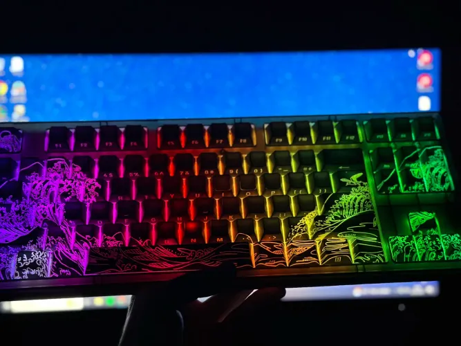 Teclado mecânico sem fio x87 eweadn 