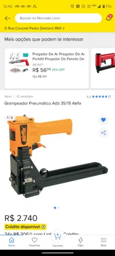 Grampeador Pneumático Adb 35/19 Airfix