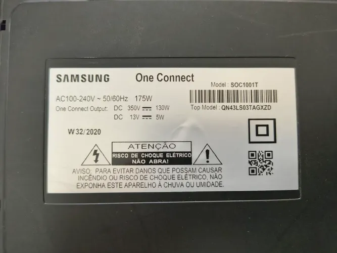 Oportunidade - Kit de peças originais para TV Samsung The Frame - One connect