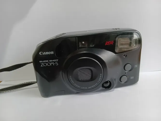 Câmera Analógica Canon Sure Shot Zoom-S Completa + Manual Original e Bolsa (Impecável)