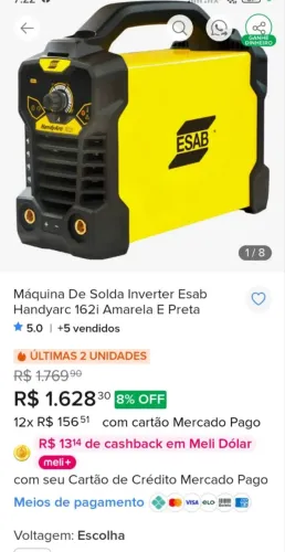 Máquina de solda ESAB HandyArc!