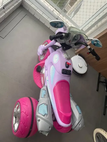 Moto elétrica infantil - rosa turbo