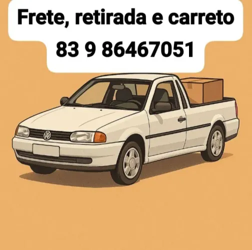 Frete, carreto, retirada ou entrega.