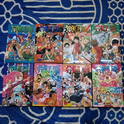One piece 3 em 1 - Vols. 21 ao 28 - Mangás