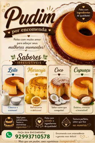 Pudim por encomenda