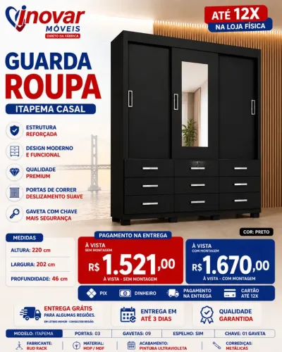Guarda Roupa Itapema Casal