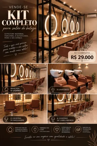 Móveis para salão de beleza
