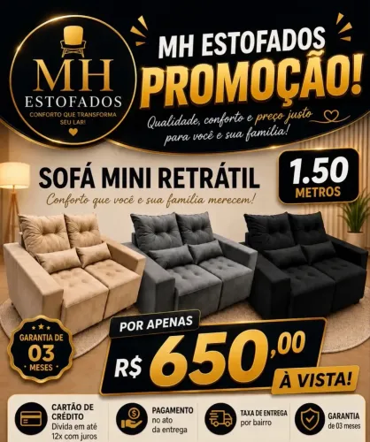 BLACK FRIDAY ? Todos os sofás com preços de fábrica! Aproveite agora! ? 