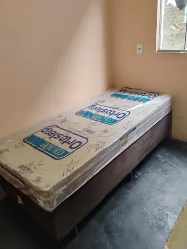 Cama box com colchão solteiro