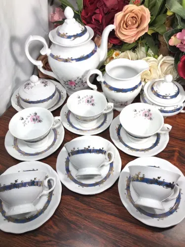Conjunto De Chá Completo Em Porcelana Schmidt 