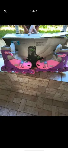 Vendo patins in-line, usado apenas duas vezes, contém regulagem número 38-41. Não entrego.