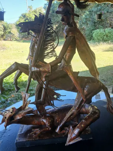 Sao Jorge em Cobre - Artesanato - Ogum