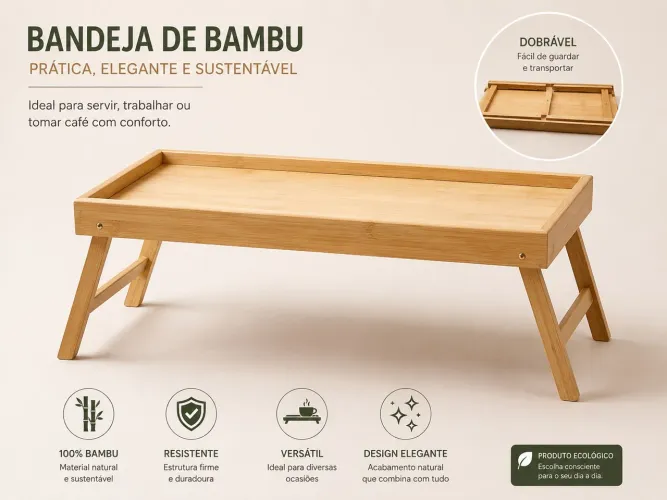 Bandeija para café da manhã 