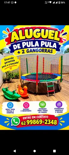 Aluguel pula pula 