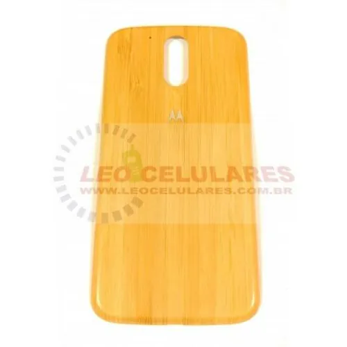 Tampa Traseira Bambu Moto G4 Plus XT1640 Original