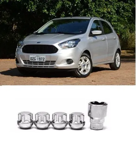 Parafuso Porcas Anti Furto novo ka new fiesta Fiesta ka 4 Porcas + 1 chave segredo