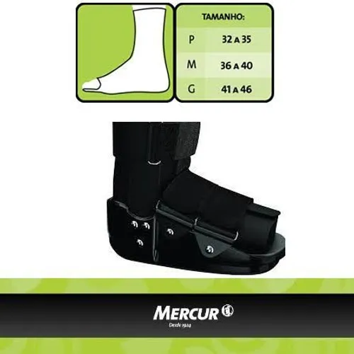 Bota ortopédica Tamanho P M G