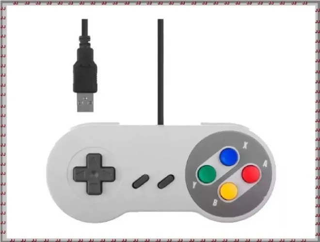 Controle Super Nintendo Usb Para Pc, Notebook, Mac