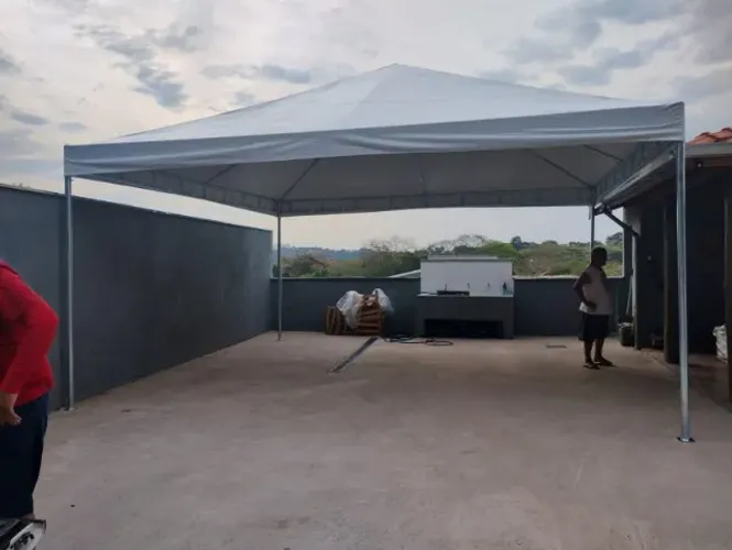 Tenda 6x6 Pirâmide Galvanizada - 12x sem juros