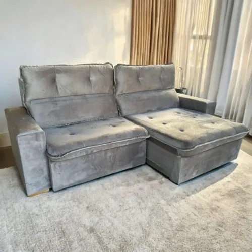 Mega promoção! Sofá Retrátil e Reclinável Modelo 0009 240cm